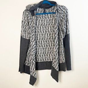 Prana Graceful Hooded Open Cardigan Wrap L